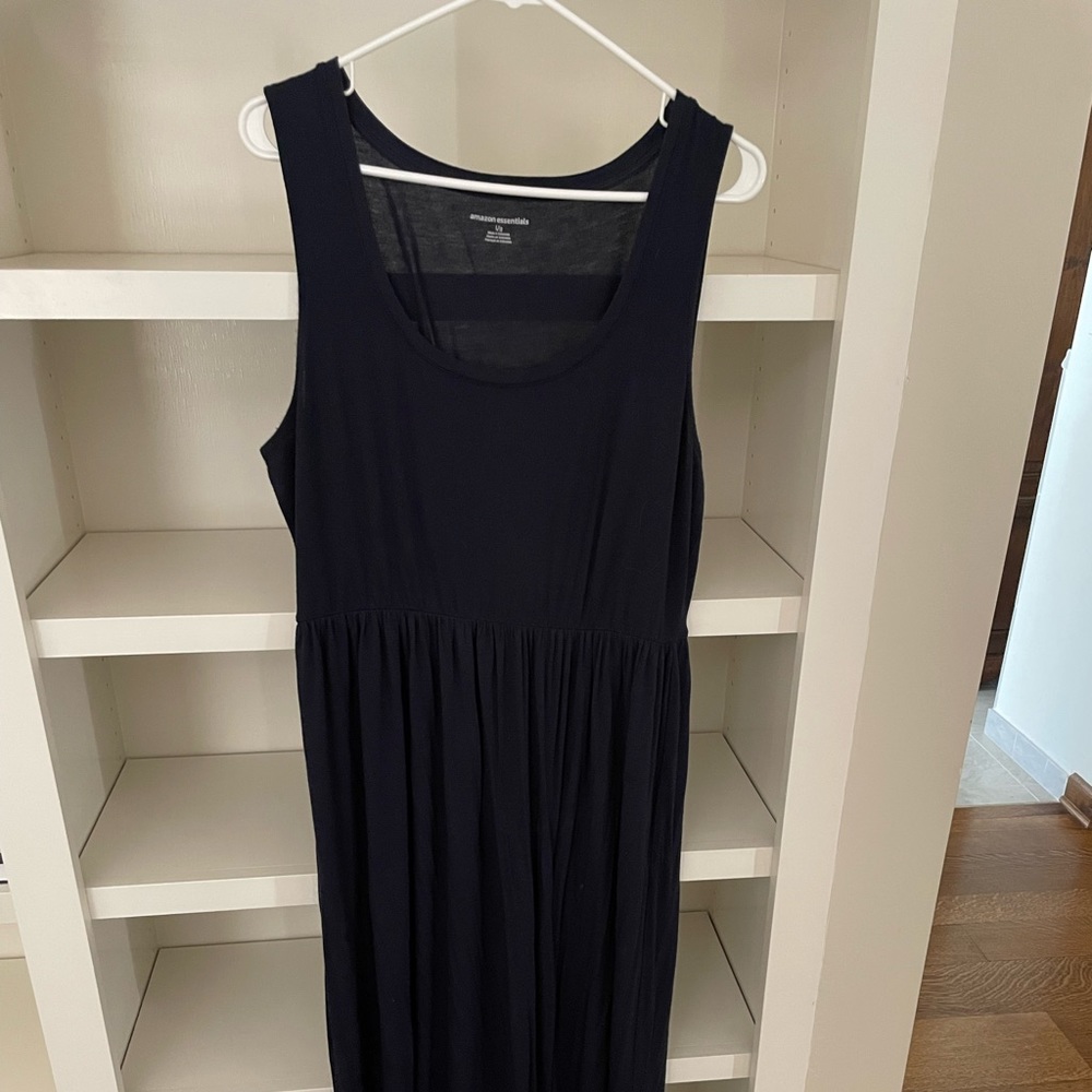 Navy Amazon maxi dress. Flowy, light weight, versatile.